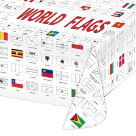 National Flag Colouring Tablecloth Painting Paper Various Countries Flags State Flag Paper Tablecloth for Colouring Education Painting Poster Colouring Blanket Paper Tablecloth for Children and Adults