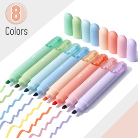 Mr. Pen- Aesthetic Highlighters, 8 Pack, Chisel Tip, Pastel Colors, Cute Highlighters Assorted Colors, Cute Highlighters for School Highlighters, Highlighter Set, Pastel Highlighters