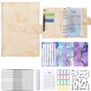 A6 PU Leather Budget Binder A6 Notebook Binder for Budgeting