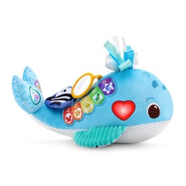 VTech Baby Snuggly Sounds Whale, Baby Sensory Toy with Lights, Sounds & Music, Interactive Gift for infants 3, 6, 9, 12 months +, English version, Blue
