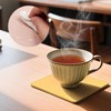 6 PCS Double Color Cup Coasters (Pink Grey)