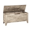 VECELO 43.3" Storage Bench, Wooden Chest with Safety Hinges &