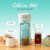 Elite Gourmet Mint 20 Ounce Coffee Maker Hot or Cold