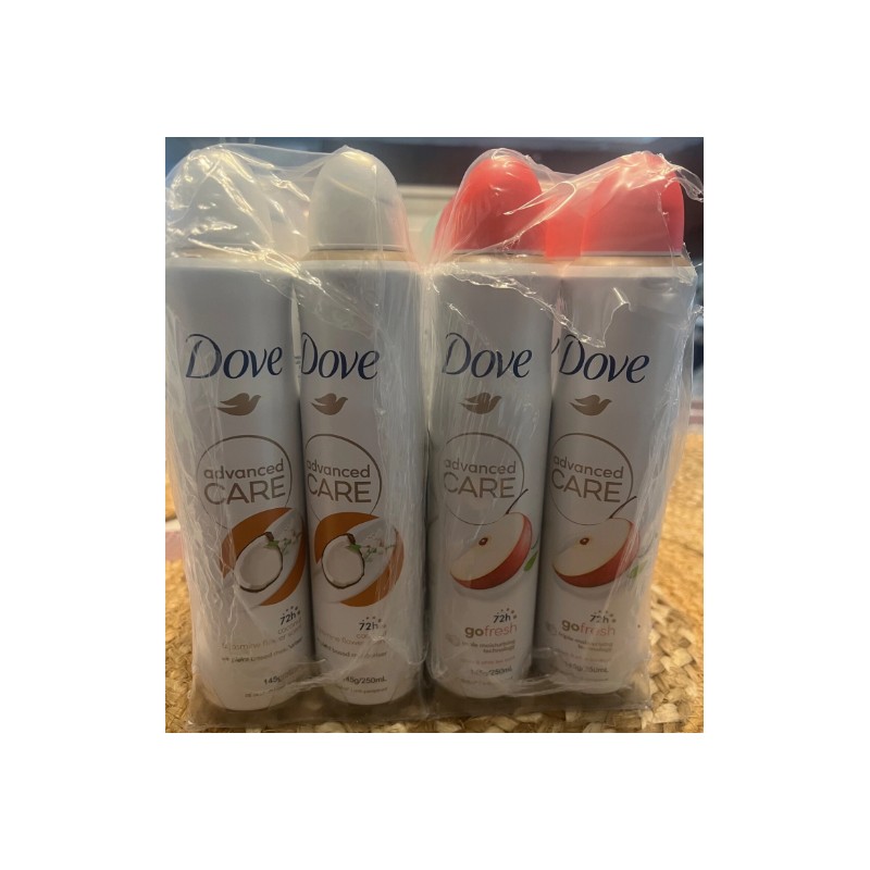 Dove Advanced Care gofresh 72H Spray Deodorant 250ml-2 can of