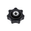 Star Grip Nut M6, Black, without Thrust Washer - for