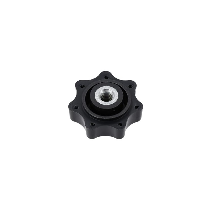 Star Grip Nut M6, Black, without Thrust Washer - for