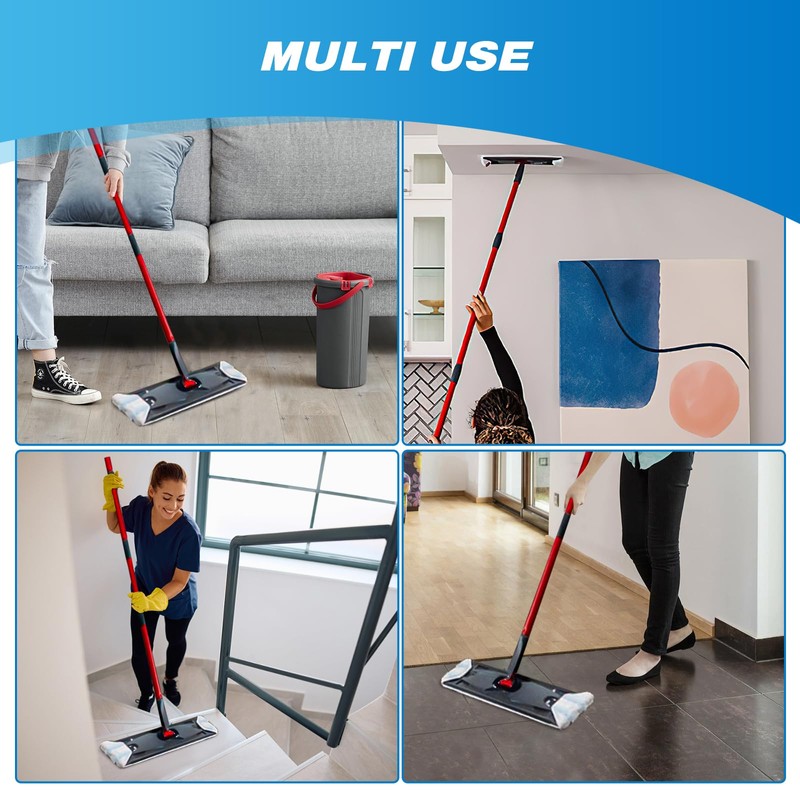 Reusable Microfiber Mop Pads Compatible with O Cedar H2prO Flat