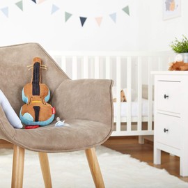 sigikid, Girls and Boys Music Box Violin with Interchangeable Musical Mechanism, Baby Toy, Recommended from 0 Months, Brown, 42285