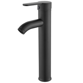 gotonovo Bathroom Vessel Sink Faucet Single Handle Matte Black Lavatory Vanity Mixer Tap Single Hole Morden Tall Bathroom Faucet