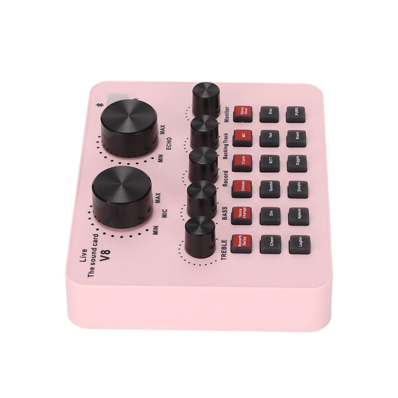 V8 USB Live Sound Card 48KHz 16 Bits Dual Channel