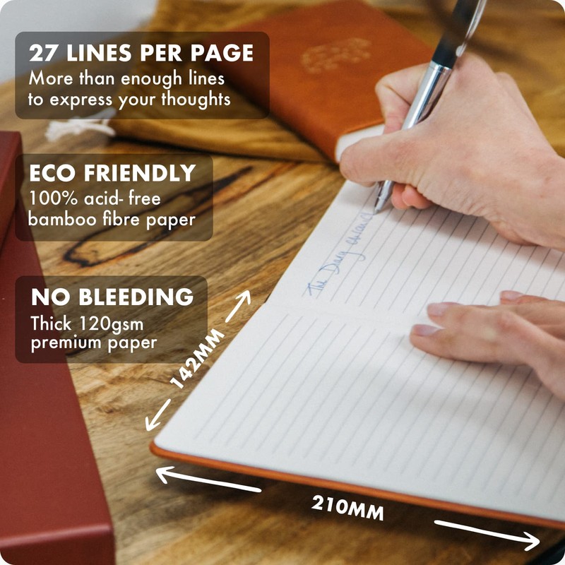 A5 Notebook Hardback Journal by Avocado and Spice® with Gift