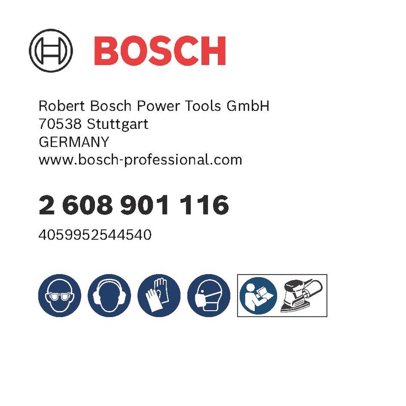 Bosch 10x EXPERT C470 Sandpaper (for Paint on wood, Hardwood,