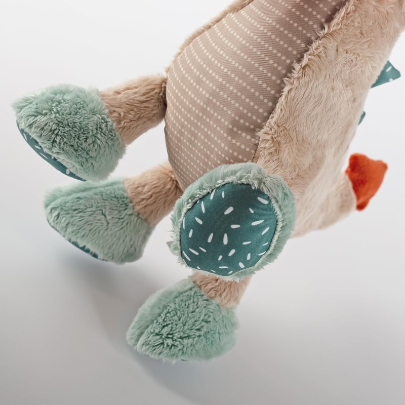sigikid 43273 Dragon Patchwork Sweety, Plush, Cuddly Toy, Cuddly Soft,