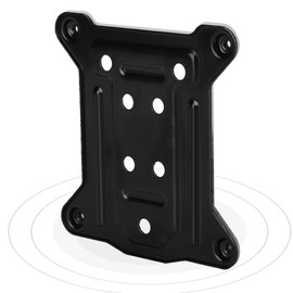 Qiilu Lga 1151 Placa Trasera 1151 CPU Placa Trasera Negro Hierro CPU Disipador de Calor Soporte Placa Trasera Placa Trasera Placa de Hierro para 1150 1151 1155 1156