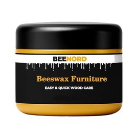 Furniture Wax, Beeswax Furniture Polish & Wood Conditioner | All-Natural Wood Restorer for Tables, Cabinets & Wooden Tools | for All Wood Types & Colors | Waterproof (1)