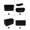 Felt Handbag Organizer,Insert purse organizer 8001 Black M