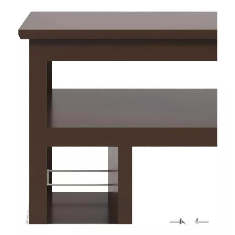 Tubogar Portagarrafón De Agua Mesa Multiusos Compartimentos Iza Café