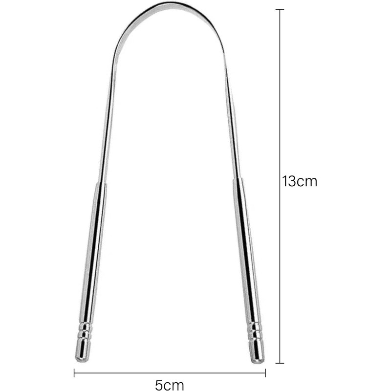 Raspador de lengua de acero inoxidable Zlongron en U para
