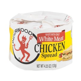 Underwood, White Meat Chicken Spread, 4.25oz Container (Pack of 4)