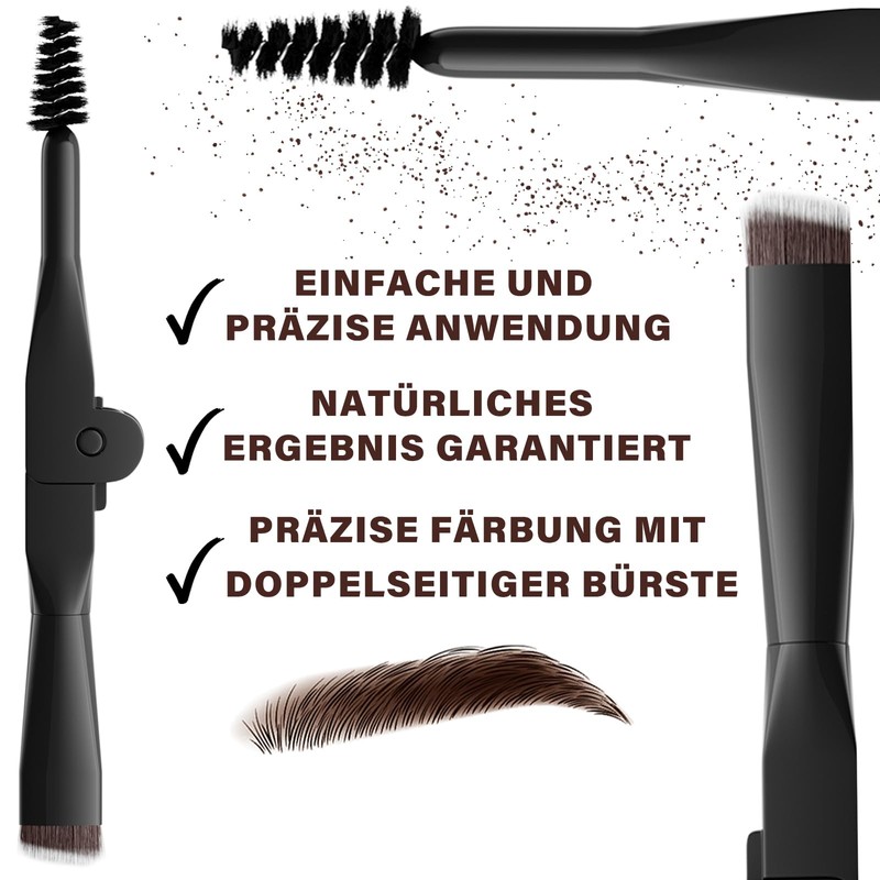 Eyebrow Gel Transparent & Brown 2 in 1, Eyebrow Pomade