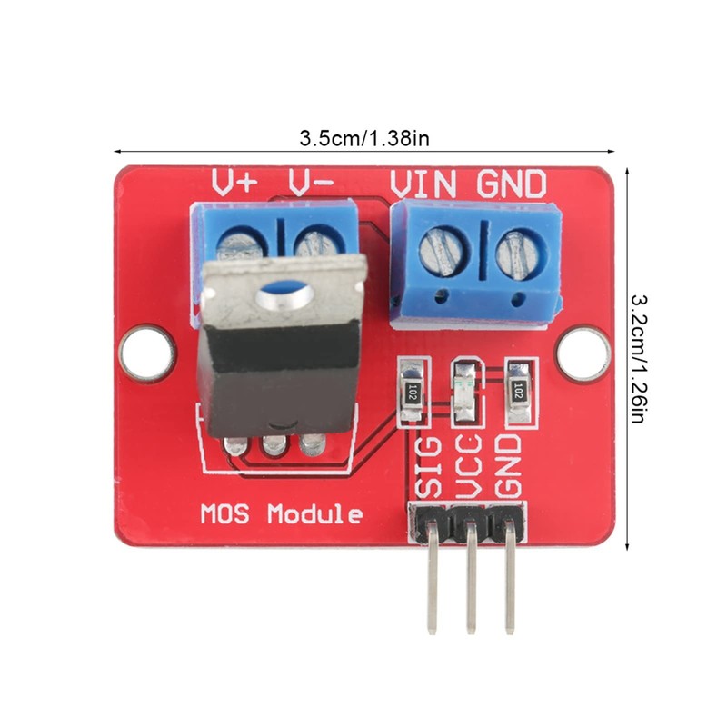 Risegun 5pcs MOSFET Module 3.3V/5V MOSFET Driver Module PWM Output