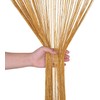 WedDecor Gold String Curtains Glitter Fringe Panel Fly Screen Room
