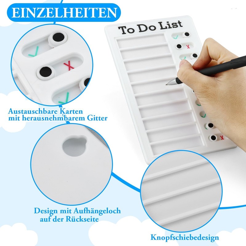 Pack of 2 Checklist Boards To Do List Checklists Board