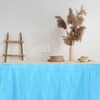 sourcing map 1 Pack Light Blue Plastic Table Skirts, 29