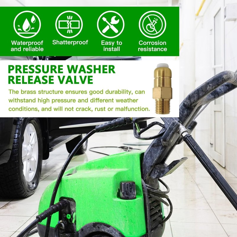 GRABOTE 2X 678169004 1/4 Inch Brass Pressure Washers Replacement Thermal