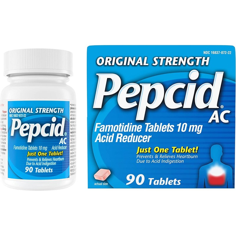 Pepcid AC Tablets Original Strength 90 Tablets (Pack of 2)