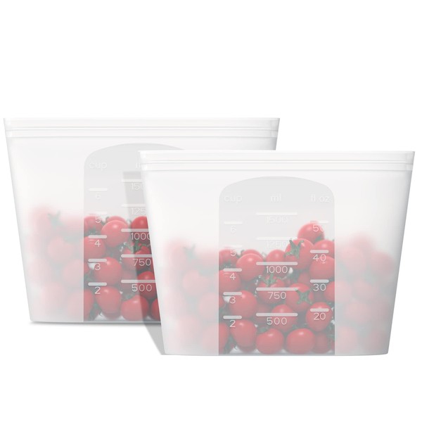Winrock - Bolsa reutilizable de almacenamiento de alimentos de silicona,