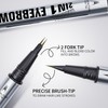 Curved Eyebrow Pen, 2 in 1 Dual Ended Microblading Eyebrow