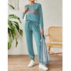 Ekouaer Womens Pajamas Set Long Sleeve Sweatsuits 2 Piece Lounge