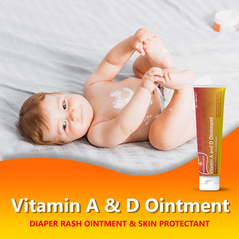 Vitamin A and D Diaper Rash Ointment Prevents & Treats