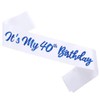 White It's My 40th Birthday Sash Funny 40th Birthday Sash