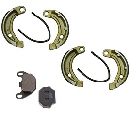 Factory Spec Front Brake Shoes & Rear Brake Pads, for Kawasaki KFX50 & KFX90 fits 2007-2025 Models