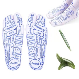 1 Pair of Reflexology Socks with Acupressure Pen Reflexology Socks Foot Massage Socks Cotton Foot Reflexology Socks Reflex Zone Socks Set Pressure Point Socks Foot Massage (Women's Socks 35-39)