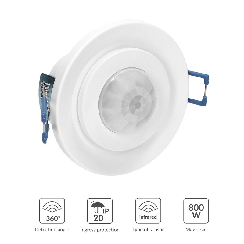 Orno CR-243 Ceiling Motion Sensor Indoor 360 Degrees, Range 6