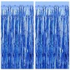 MORANTI 2 Pack 3 ft x 8 ft Metallic Tinsel