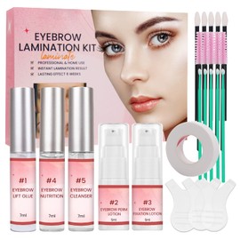 Eyebrow Lifting Set, DIY Brow Lifting Set for Eyebrows on Fleek, Instant Brow Lashes Lift Perm Curling for Fuller Thicker, Suitable for Beginners