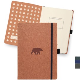 Dingbats* - Wildlife Lined Extra Large A4 Notebook - PU Leather Hardcover Journal for Work, Writing - Pocket, Elastic Closure, Pen Holder, Bookmark