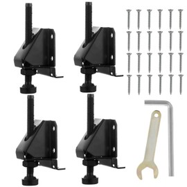 SDKUN 4 Pcak Leveling Feet,Heavy Duty Furniture Levelers,Adjustable Furniture Feet,with Screws, Lock Nuts and Wrench,3 inch Adjustable Height, for Furniture, Table, Cabinets