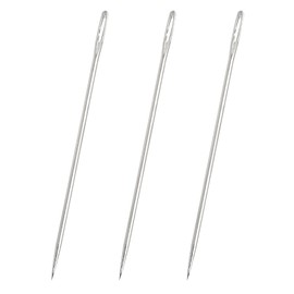 3PCS 12 Inch Large Eye Hand Sewing Needles Professional Long Upholstery Needles for Home Crafts Projects Doll Making Tufting