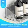 YAWSOUP Acrylic Shower Shelves 3 Pack, Clear Adhesive Shower Caddy