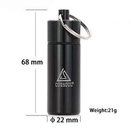 CUESOUL Portable Soft Dart Tip Mini Aluminum Can Dart Storage Case, black case, Modern