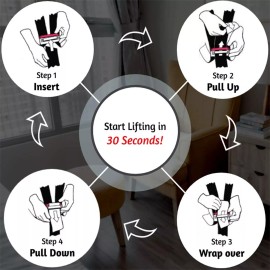 Nielsen Products Ready Lifter Shoulder Moving Straps for Furniture, Appliances, Heavy or bulky...