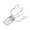 100pcs Binder Clip Hollow Cartoon Bear Long Tail Metal Paper