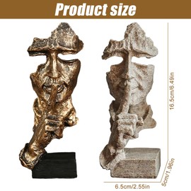 RVSWIHFA Statue Decor - Uniek en Artistiek Standbeeld voor Stijlvolle Woonkamer Decoratie