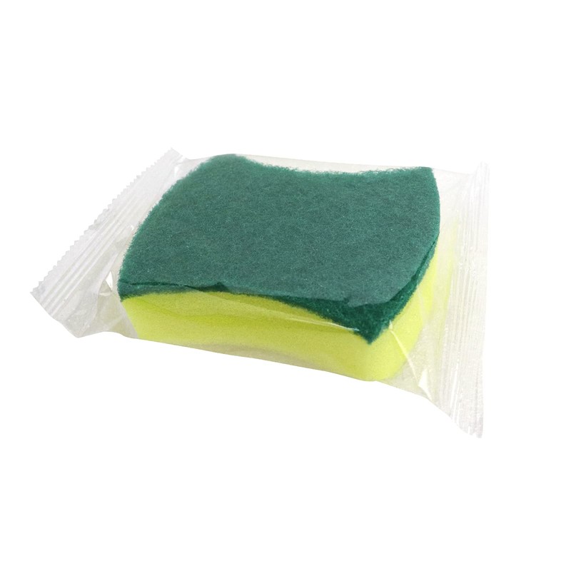 Sponge Individually Wrapped，24 PCS Dishwashing Sponge Scouring Pad Kitchen Dishcloth