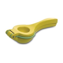 Amco 2-in-1 8.8-Inch Aluminum Squeezer - Comfortable Juicing for Strain-Free Experience, Kitchen Gadget for Juicing Lemons or Oranges (Yellow)